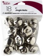 Picture of Jingle Bells 1" 18/Pkg Silver