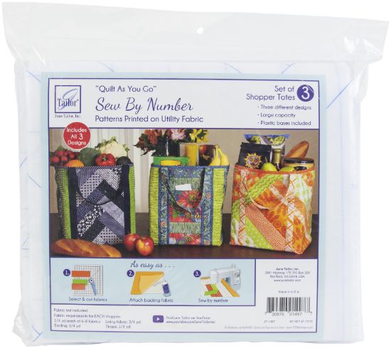 Picture of June Tailor Quilt As You Go Utility Shopper's Totes 3/Pkg 