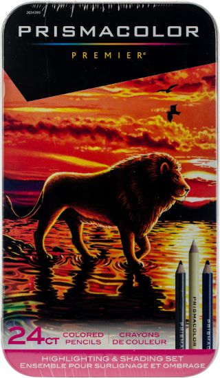 Picture of Prismacolor Highlighting & Shading Colored Pencil Set 24/Pkg  