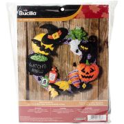 Picture of Witch's Brew Wreath Felt Applique Kit 17" Round