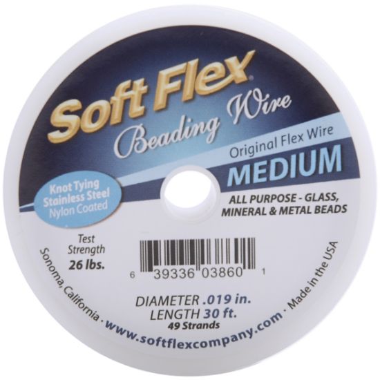 Picture of Soft Flex Wire 49-Strand .019"X30' Satin Silver