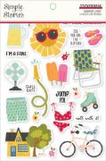 Picture of Simple Stories Sticker Book 12/Sheets-Summer Lovin', 699/Pkg