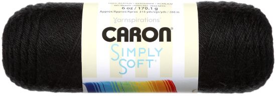 Picture of Simply Soft Solids Yarn Black