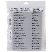 Picture of Tim Holtz Cling Stamps 7"X8.5" Hashtags