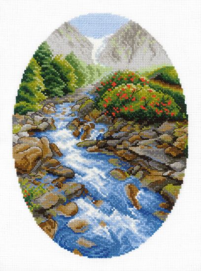 Picture of RIOLIS Counted Cross Stitch Kit 11.75"X15.75"-Upstream (10 Count)