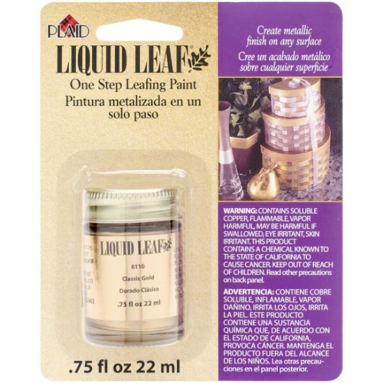 Picture of Liquid Leaf One-Step Leafing Paint .75oz Classic Gold