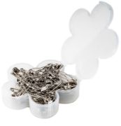 Picture of QuiltPro Curved Safety Pins In Flower Case Size 2 75/Pkg