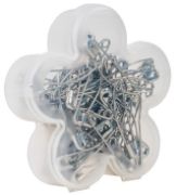 Picture of QuiltPro Curved Safety Pins In Flower Case Size 2 75/Pkg
