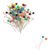 Picture of QuiltPro Ball Head Straight Pins In Flower Case Size 17 300/Pkg