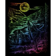 Picture of Rainbow Foil Engraving Art Kit 8"X10" Howling Wolves