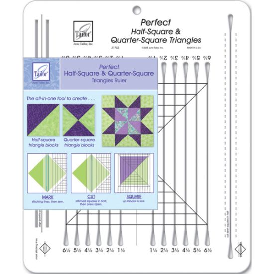 Picture of Perfect Half Square & Quarter Square Triangles Ruler 10-1/2"X12-1/2"