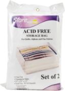Picture of Innovative Home Creations Acid-Free Storage Bag 2/Pkg 25"X21"X11" Clear Top, Translucent Sides