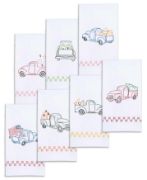 Picture of Jack Dempsey Stamped Decorative Hand Towels 17"x28" 7/Pkg Holiday Trucks