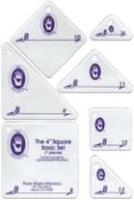 Picture of Perfect Patchwork Template Set B - 4" Basic Square Set 7/Pkg
