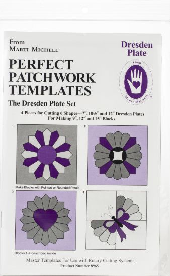 Picture of Perfect Patchwork Template Regular Dresden Plate 4/Pkg
