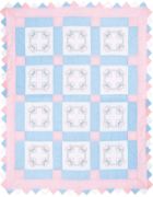 Picture of Jack Dempsey Stamped White Quilt Blocks 9"X9" 12/Pkg Hearts