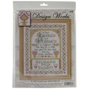 Picture of Loves Promise Counted Cross Stitch Kit 8"X10" 14 Count