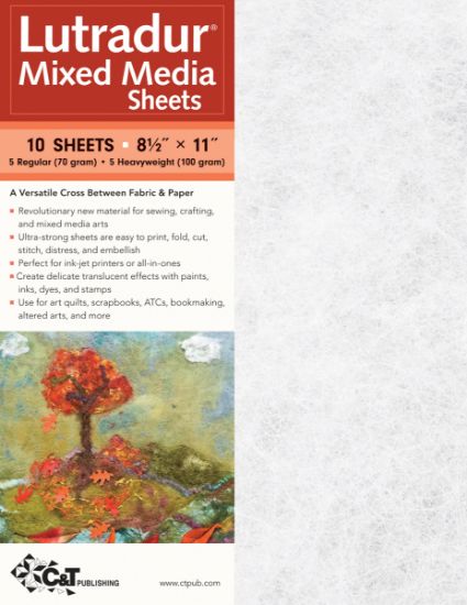 Picture of Lutradur Mixed Media Sheets  8.5"X11" 10/Pkg