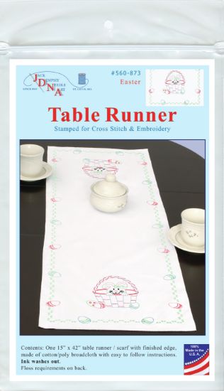 Picture of Jack Dempsey Stamped Table Runner/Scarf 15"X42" Easter