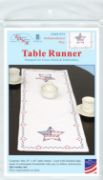 Picture of Jack Dempsey Stamped Table Runner/Scarf 15"X42" Independence Day
