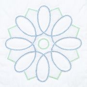 Picture of Jack Dempsey Stamped White Quilt Blocks 18"X18" 6/Pkg Xx Swirls