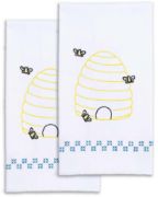 Picture of Jack Dempsey Stamped Decorative Hand Towel Pair 17"X28" Bee Hive