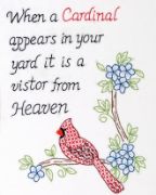 Picture of Jack Dempsey Stamped White Sampler 11"X14" Cardinal