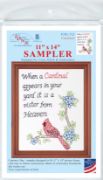 Picture of Jack Dempsey Stamped White Sampler 11"X14" Cardinal