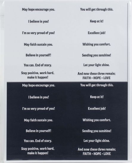 Picture of Maker Forte Simple Sayings Cardstock 8.5"X11" 3/Pkg Encouragement