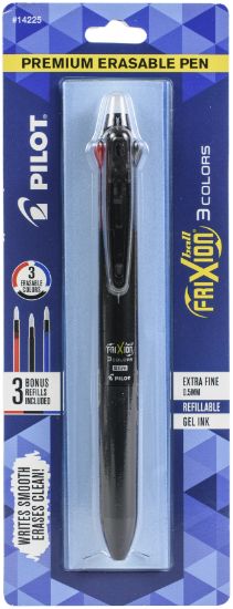 Picture of Pilot FriXion Ball 3 Color Erasable Pen Extra Fine Point Red/Blue/Black