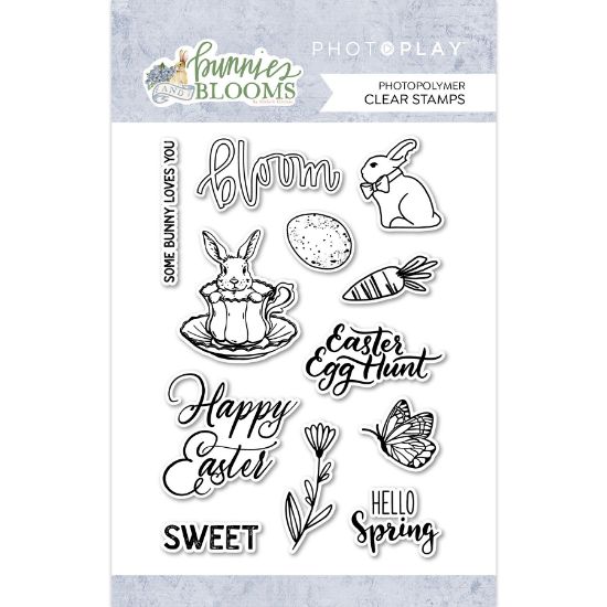 Picture of PhotoPlay Photopolymer Clear Stamps-Bunnies & Blooms