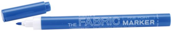 Picture of Permanent Fine Point Fabric Marker Blue
