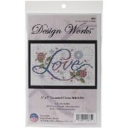 Picture of Love Counted Cross Stitch Kit 5"X7" 14 Count