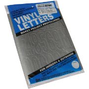 Picture of Permanent Adhesive Vinyl Letters & Numbers 3" 160/Pkg Silver