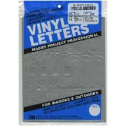 Picture of Permanent Adhesive Vinyl Letters & Numbers 3" 160/Pkg Silver