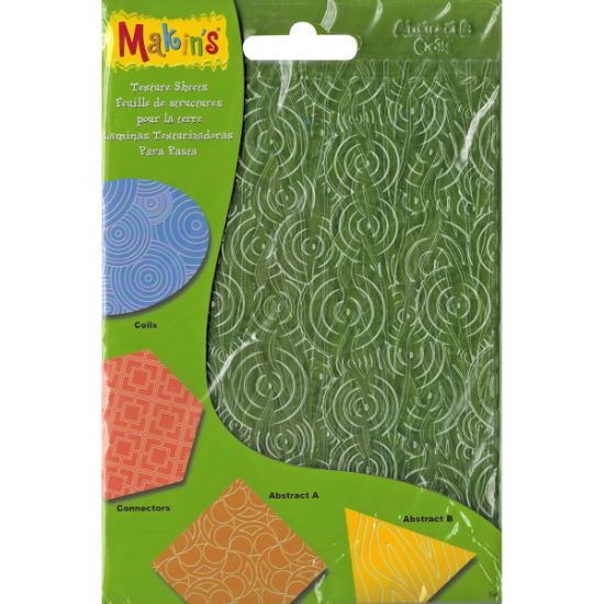 Picture of Makin's Clay Texture Sheets 7"X5.5" 4/Pkg Set H (Coils, Connectors & Abstracts)