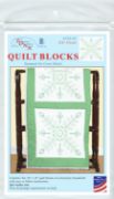 Picture of Jack Dempsey Stamped White Quilt Blocks 18"X18" 6/Pkg Xx Floral