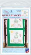 Picture of Jack Dempsey Stamped White Quilt Blocks 18"X18" 6/Pkg-Gnomes