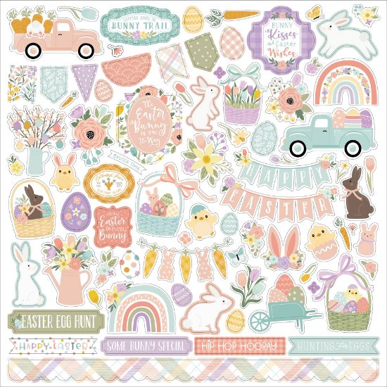 Picture of It's Easter Time Cardstock Stickers 12"X12"-Elements