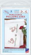 Picture of Jack Dempsey Stamped Pillowcases W/White Perle Edge 2/Pkg-Sunbonnet Christmas
