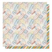 Picture of PhotoPlay Travelogue Double-Sided Cardstock 12"x12"-Travelor