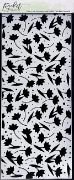 Picture of Picket Fence Studios Stencil 4"X10"-Flowers And Polka Dot Fun - Slim Line
