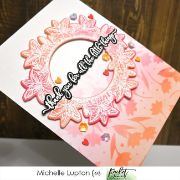 Picture of Picket Fence Studios Stencil 4"X10"-Flowers And Polka Dot Fun - Slim Line