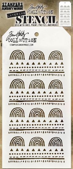 Picture of Tim Holtz Layered Stencil 4.125"X8.5"-Nature