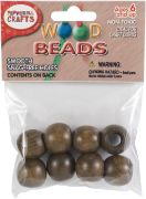 Picture of Round Wood Beads 20mm 8/Pkg Walnut