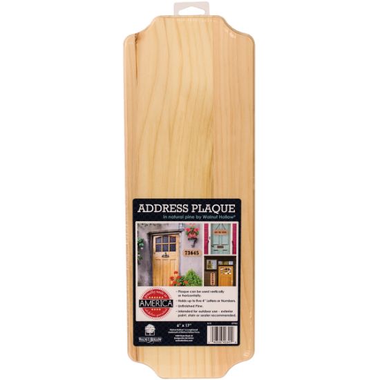 Picture of Pine Address Plaque 17"x6"x.56"