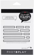 Picture of PhotoPlay Say It With Stamps Die Set Sentiment Strips
