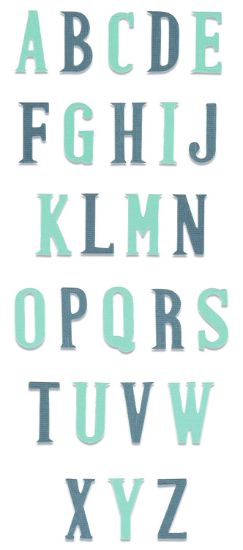 Picture of Sizzix Bigz XL Die Alphabet - Nostalgic