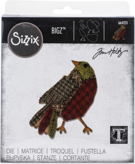 Picture of Sizzix Bigz Die By Tim Holtz Patchwork Bird
