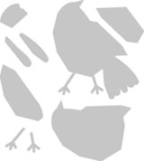 Picture of Sizzix Bigz Die By Tim Holtz Patchwork Bird